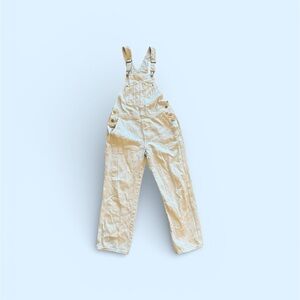 Old Navy Overalls size 6 off-white, heavy denim, Y2K, vintage, grunge, farmer